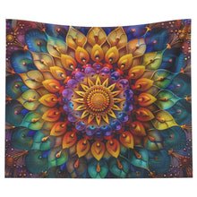 Load image into Gallery viewer, Psychedelic Tapestry of Rainbow Cactus Mandala teelaunch