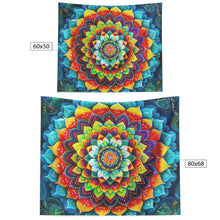 Load image into Gallery viewer, Psychedelic Tapestry of Rainbow Cactus Pedals Mandala teelaunch