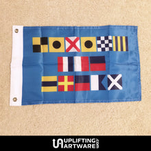 Load image into Gallery viewer, Personalized Nautical Flags Uplifting Artware