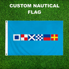 Load image into Gallery viewer, Personalized Nautical Flags Uplifting Artware