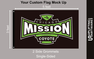 Chicago Mission Coyote Flag Uplifting Artware