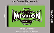Load image into Gallery viewer, Chicago Mission Coyote Flag Uplifting Artware