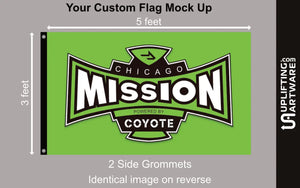Chicago Mission Coyote Flag Uplifting Artware