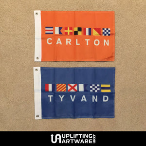 Personalized Nautical Flags Uplifting Artware