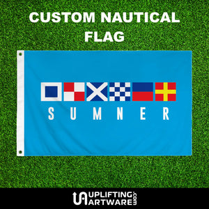 Personalized Nautical Flags Uplifting Artware