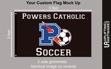 Load image into Gallery viewer, AMMCP Custom Flag - Football or Soccer Uplifting Artware