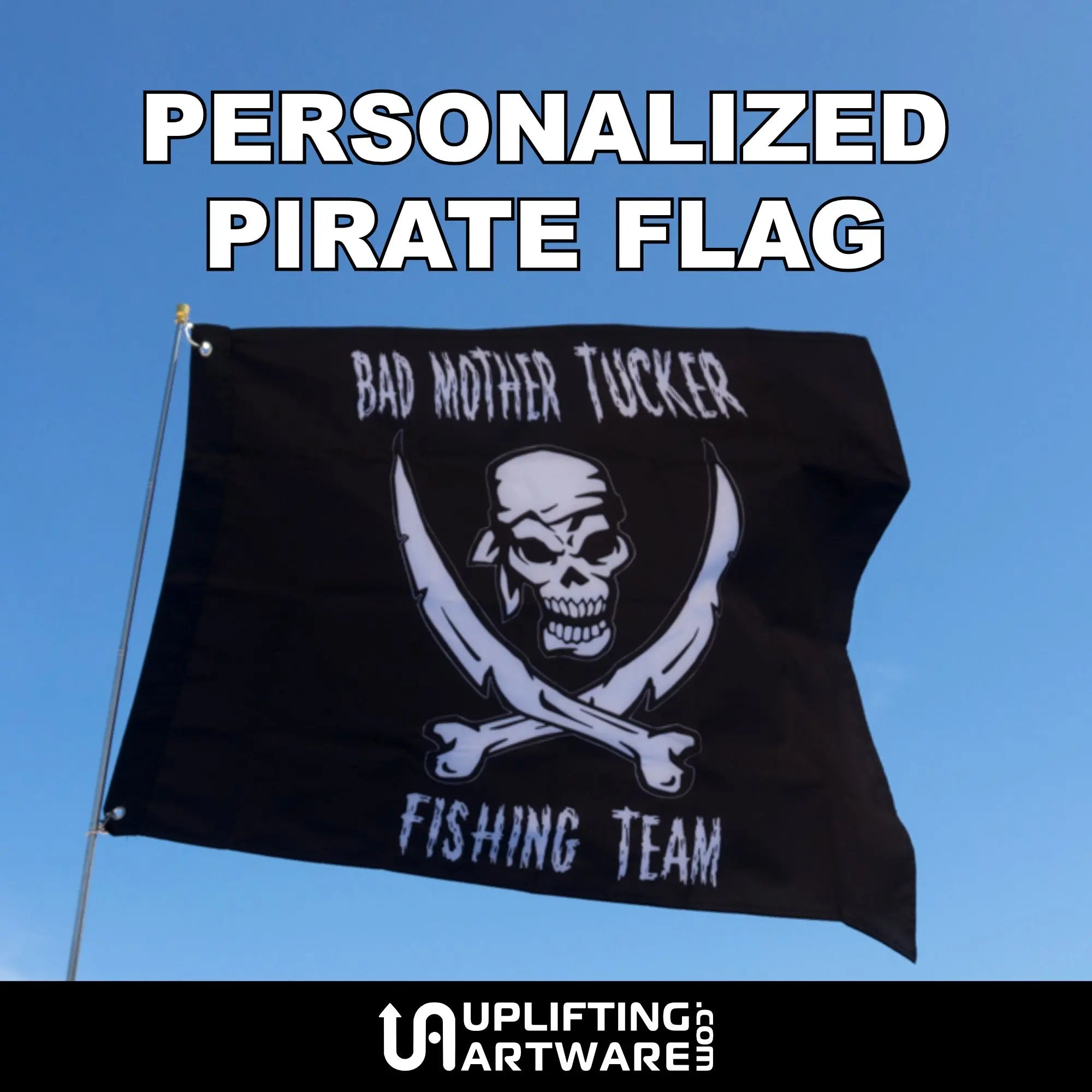 Personalized Pirate Flag made specifically for you – Uplifting Artware