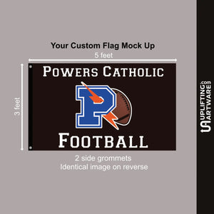 AMMCP Custom Flag - Football or Soccer Uplifting Artware