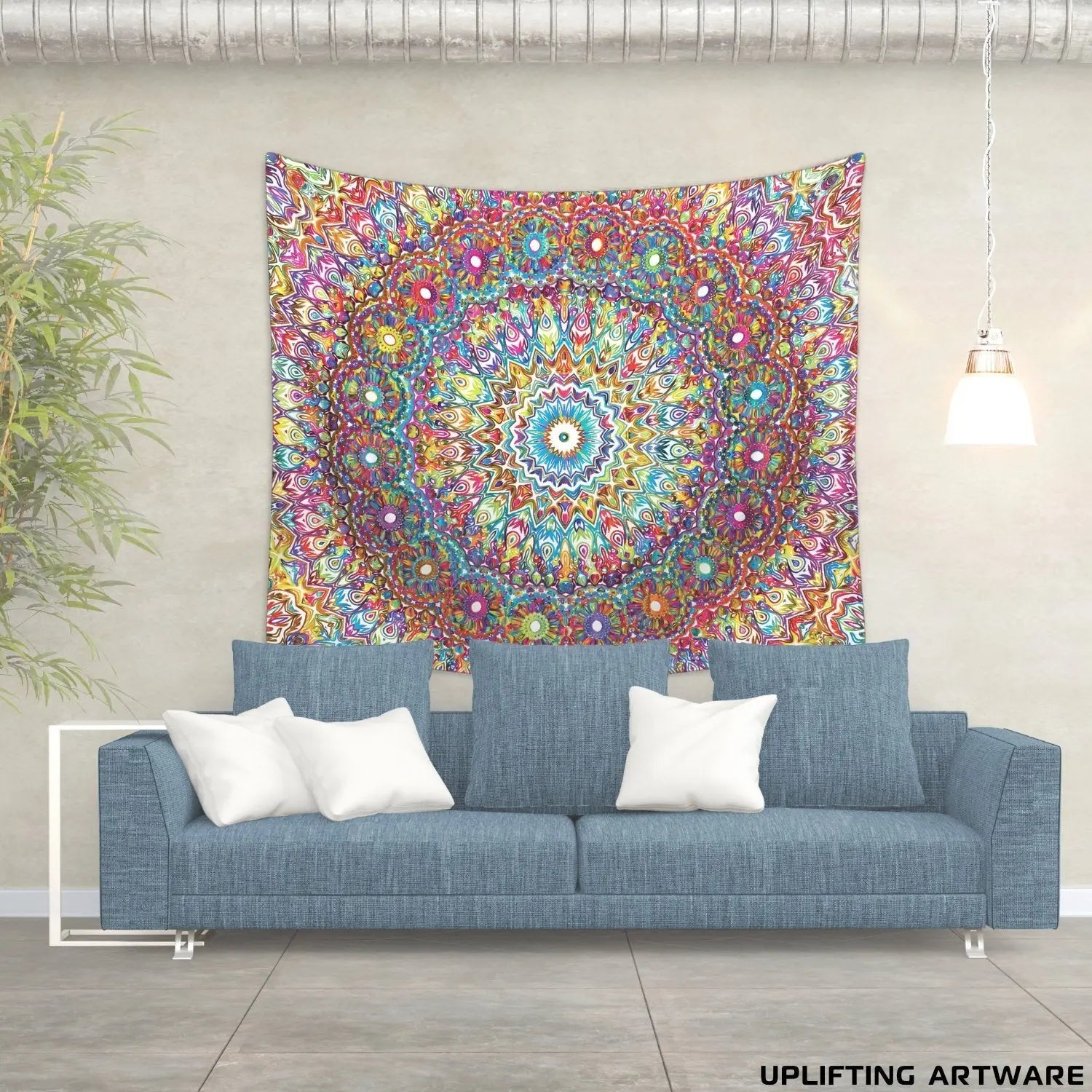 Colorful mandala online tapestry